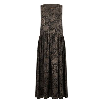 Uma Wang Maxi Dresses, female, Brown, Size: M Ardal Dress