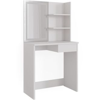 Vicco Tocador Dekos, Blanco, 75 Cm Con Espejo Led, Vicco