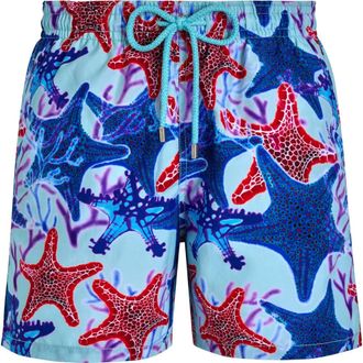 Vilebrequin Beachwear, male, Multicolor, M, Mens Glowed Stars Swim Shorts