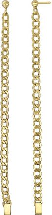 Bony Levy 14K Gold Curb Chain Linear Earrings in 14K Yellow Gold at Nordstrom