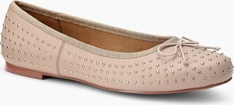 Hotter Womens Ebba Womens Ballerina Pumps - Tan - Size: 4.5