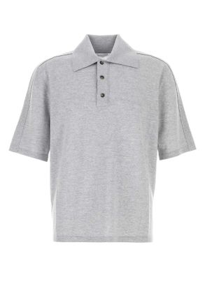 Bottega Veneta Grijze Wol Polo Shirt
