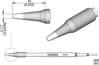 JBC Cartucho Conico &Oslash; 1,7mm C245943