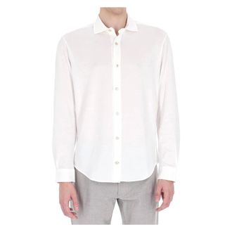 Eleventy Casual Shirts, male, White, Size: 2XL Formal Shirts