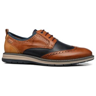 Pikolinos Canet M7V-4137C1 Leather Mens Lace Up Shoes - Brandy - Size:UK 10.5-11