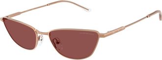 Emporio Armani Cat-eye Zonnebril - Dames - Zonnebrillen - Geel - 55 MM - Accessoires