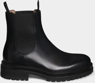 Gianvito Rossi Men & apos;s Chester Lug Sole Leather Chelsea Boots