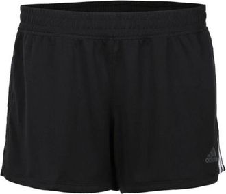 adidas (WMNS) adidas Pacer 3-Stripes Knit Training Shorts Asia Sizing Black White DU3502
