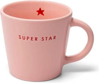 Vondels cappuccino mok SUPER STAR pink (250 ml)