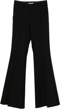 Gabriela Hearst Rhein Pant - Dames - Wijde Broeken - Zwart - M - Leer - Broeken