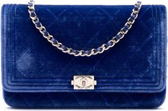 Chanel Pre-owned Wallet on Chain - - Pre-owned - Donna - Blu - ONE SIZE