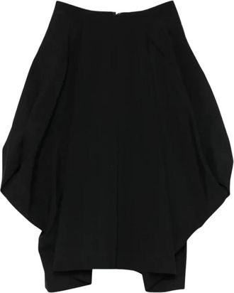 Comme Des Gar&ccedil;ons Falda midi asim&eacute;trica drapeada - Skirts - Mujer - Negro - S