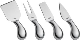 cilio Piave 4 Piece Cheese Knife Set, Stainless Steel