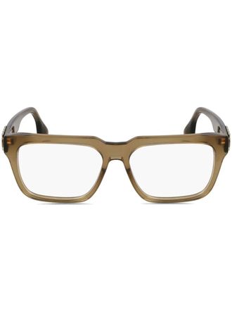 Victoria Beckham rectangle-frame glasses - Green