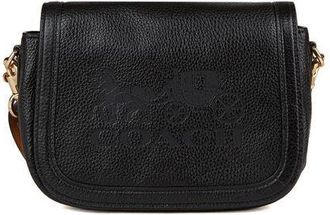 Coach Womens Crossbody Bag Black Leather Crossbody-bags