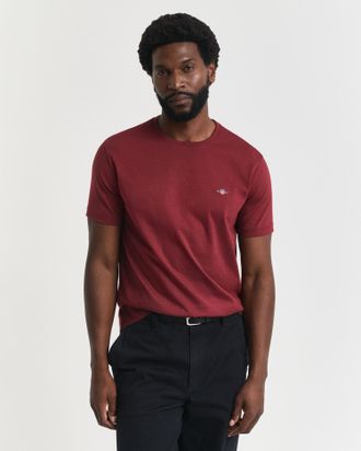 GANT Men Regular Fit Shield T-Shirt (XXXL) PLUMPED RED