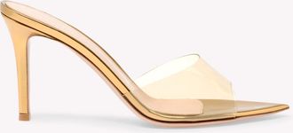 Gianvito Rossi Elle 85 Mules in Gold Tpu at Nordstrom, Size 38