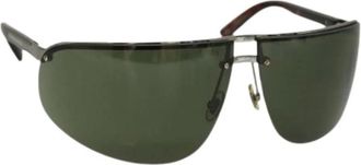Gucci Pre-owned Accessories, female, Green, Size: ONE SIZE Pre-owned Vintage Sunglasses