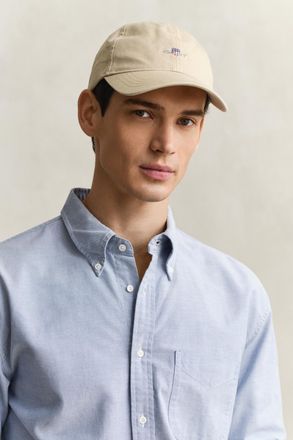 GANT Men Shield Cotton Twill Cap (ONE SIZE) OAT BEIGE