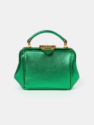 The Cambridge Satchel Company The Mini Sophie - Wicked Green Metallic Calf Grain