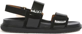 Marni Black Leather Sandals
