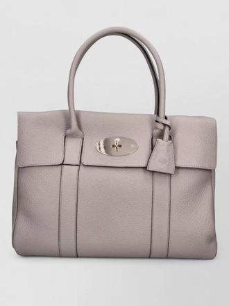 Mulberry tote bag pebbled texture structured silhouette handle