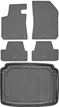 OEM Set Di Tappetini In Gomma Per Auto E Tappetino Per Bagagliaio Per Peugeot 308 Ii Hatchback Dal 2013