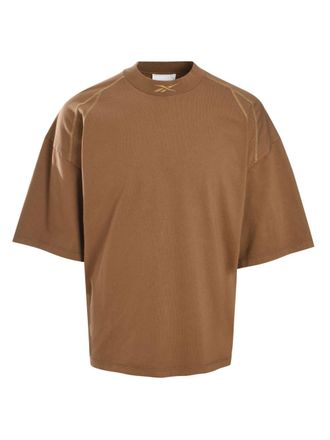 Reebok cotton T-shirt - unisex - Cotton - L - Brown