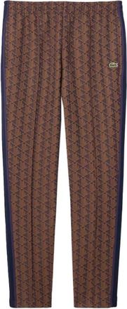 Lacoste Broeken, Heren, Bruin, S, Katoen, Paris Monogram Trainingsbroeken