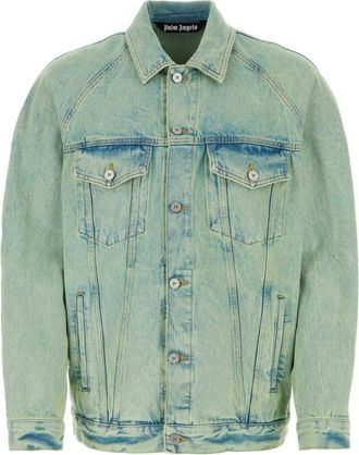 Palm Angels Mint Green Solid Jacket
