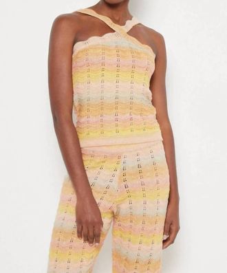 Lisa Todd Womens Summerscape Halter Top In Dream