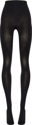 Wolford Velvet 66 Leg Support Tights - Dames - Pantys - Zwart - L - Katoen - Ondergoed