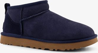 UGG Womens Classic Ultra Mini Suede Boots Blue