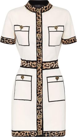 Philipp Plein Knit Dress Leopard