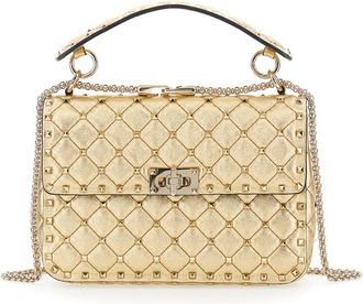 Valentino Garavani Golden Rockstud Spike Crossbody Bag