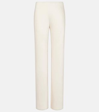 Vince High-rise satin wide-leg pants