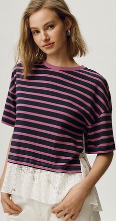 Maeve Twofer Lace Tee