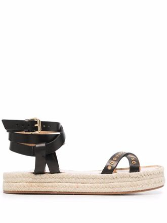 Isabel Marant Melyz Espadrille sandalen - Zwart