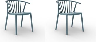 Resol Sillas Woody Resol Pl&aacute;stico Azul (pack De 2)