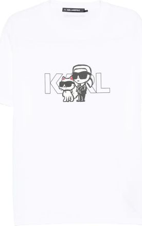Karl Lagerfeld graphic-print t-shirt - White
