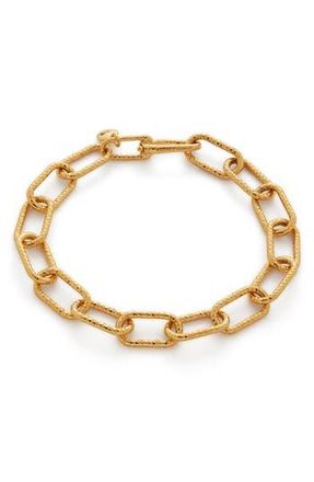 Monica Vinader Alta Texture Chunky Chain Bracelet in Yellow Gold at Nordstrom Rack, Size Large