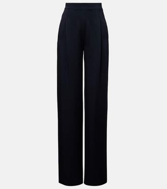 Max Mara Dritto crepe satin wide-leg pants