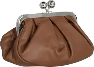 Max Mara Prati Weekend Clutch - Dames - Clutches - Bruin - ONE Size - Tassen