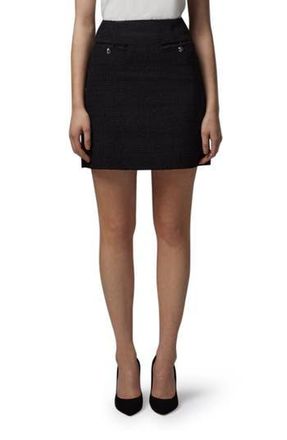 L.k. Bennett Charlee Tweed Miniskirt in Black at Nordstrom Rack, Size 12 Us / 16 Uk