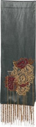 Dries Van Noten Bead-embellished Fringed Scarf