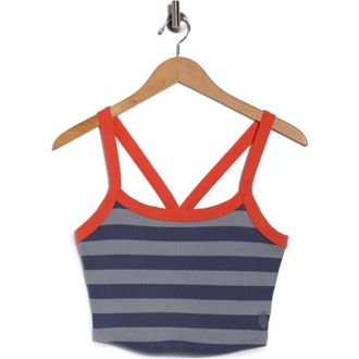 Free People FP Movement All Clear Stripe Camisole in Blue Stone at Nordstrom Rack, Size X-Large