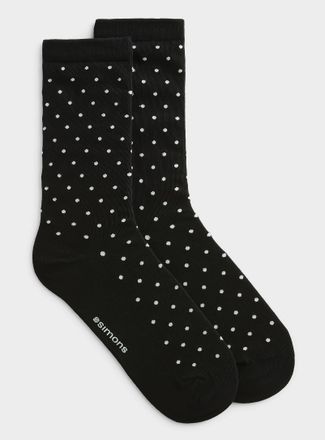 Simons Womens Pin dot socks