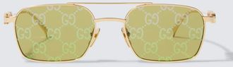Gucci Occhiali da sole rettangolari GG