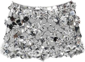 Paco Rabanne Silver Miniskirt