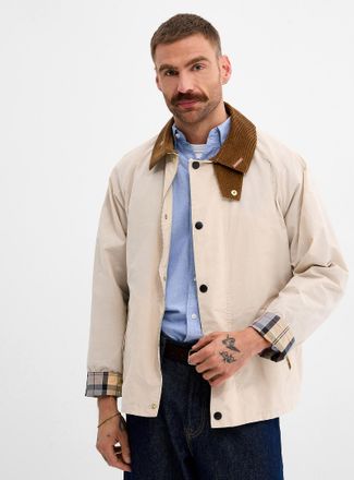 Barbour Mens Corduroy-collar transport jacket
